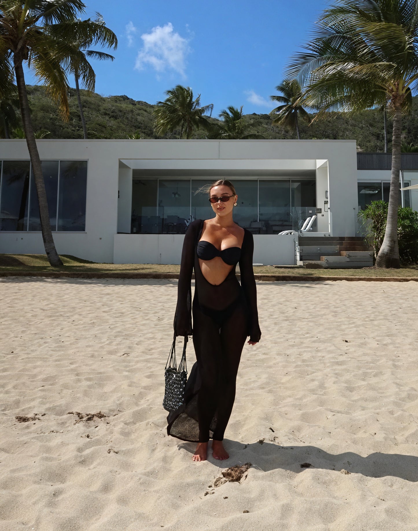 Femme Robe Maxi Maille Transparente Manches Longues Légère Cover-up-83806-8d094a8b-3067-4ab1-a672-fe405129eca1