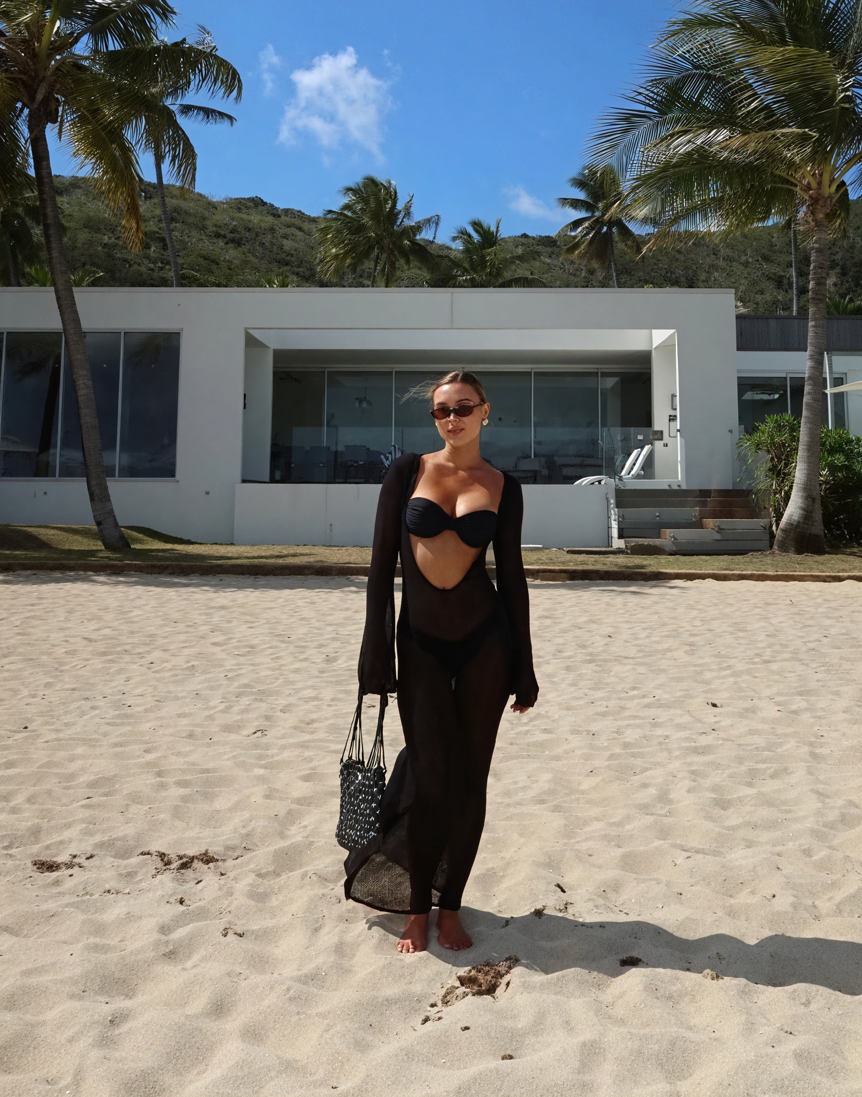 Femme Robe Maxi Maille Transparente Manches Longues Légère Cover-up-83806-8d094a8b-3067-4ab1-a672-fe405129eca1