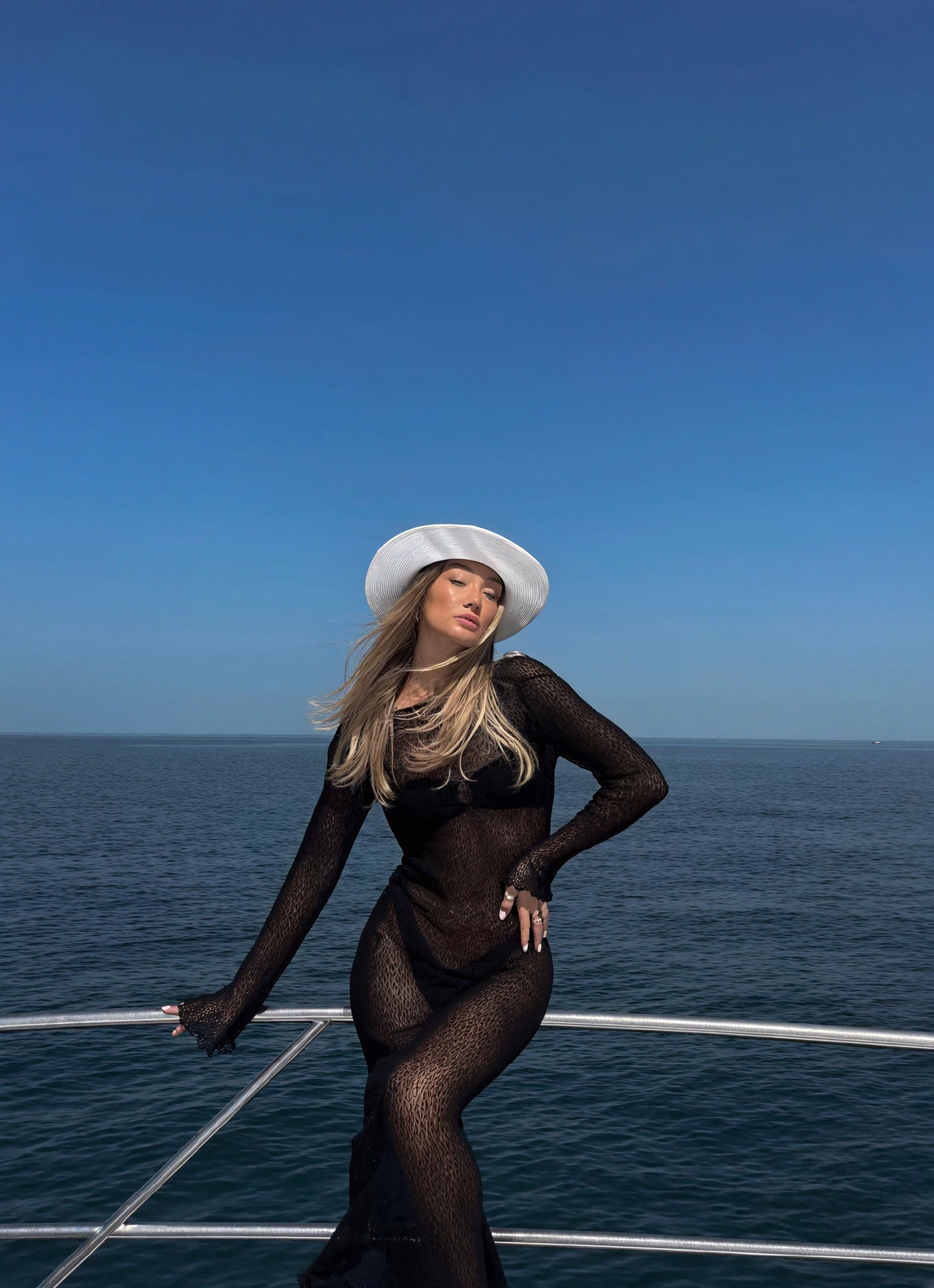 Femme Robe Maxi Maille Transparente Manches Longues Légère Cover-up-83806-4767f4b8-7943-4bea-99d4-e70ffcc77223