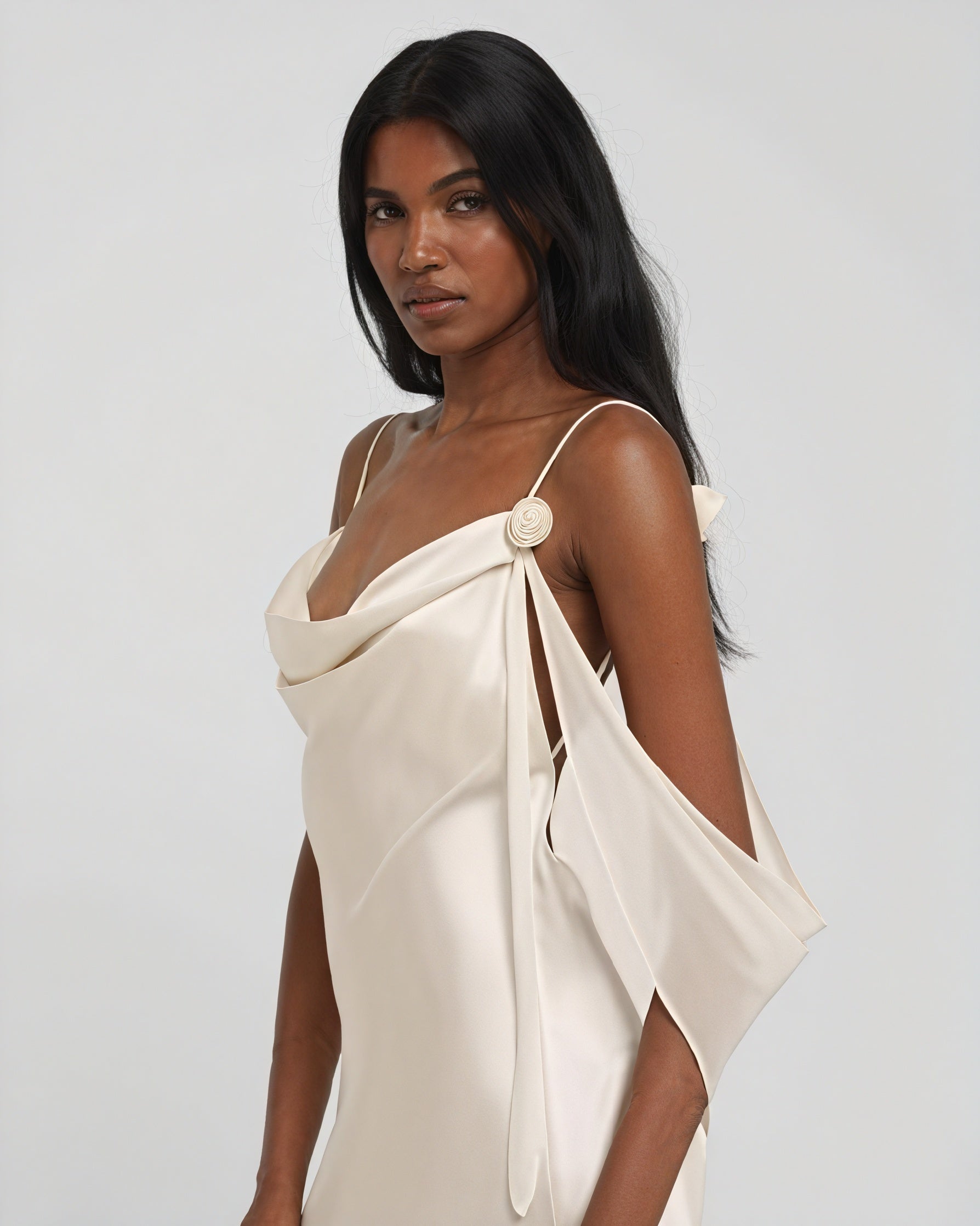 Robe Longue Femme – Satin, Décolleté Bénitier, Bretelles Fines, Élégante-83831-b760b857-21dd-416e-a020-dfa62c8cadb4