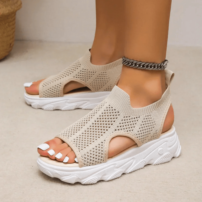 Marais Paris Sandales Sportives Ouvertes - Confort et Style-Women Sandals-Marais Paris-Beige-35-Marais Paris