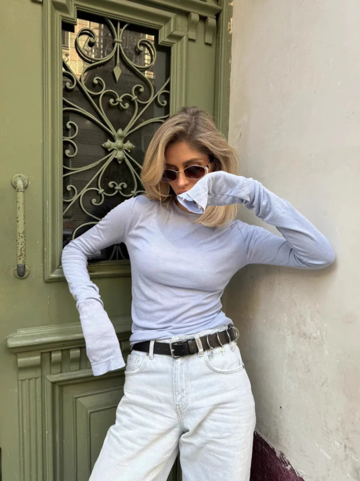 Haut Manches Longues Coupe Slim - Marais Paris-Marais Paris-Marais Paris