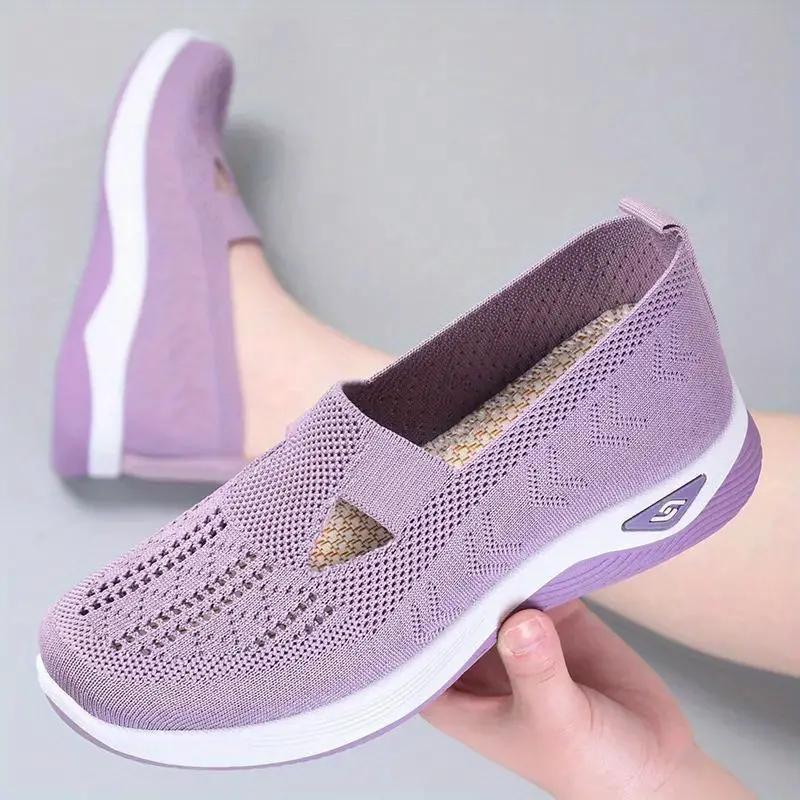 Slip-On Sneakers - Breathable Knit, Lightweight, Comfortable-Shoes-Marais Paris-Marais Paris