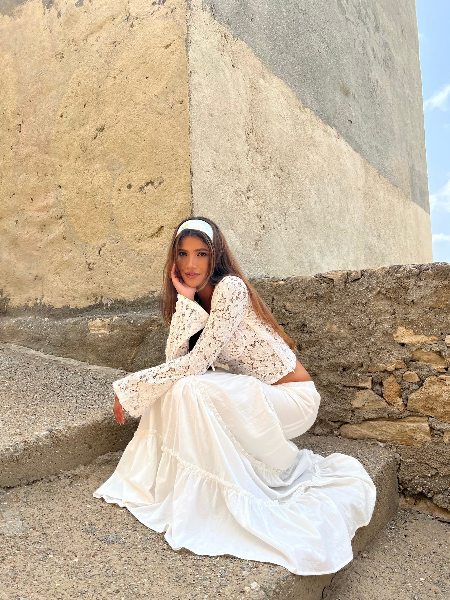 Ensemble Deux Pièces Dentelle Bohème - Haut et Jupe-Marais Paris-Marais Paris