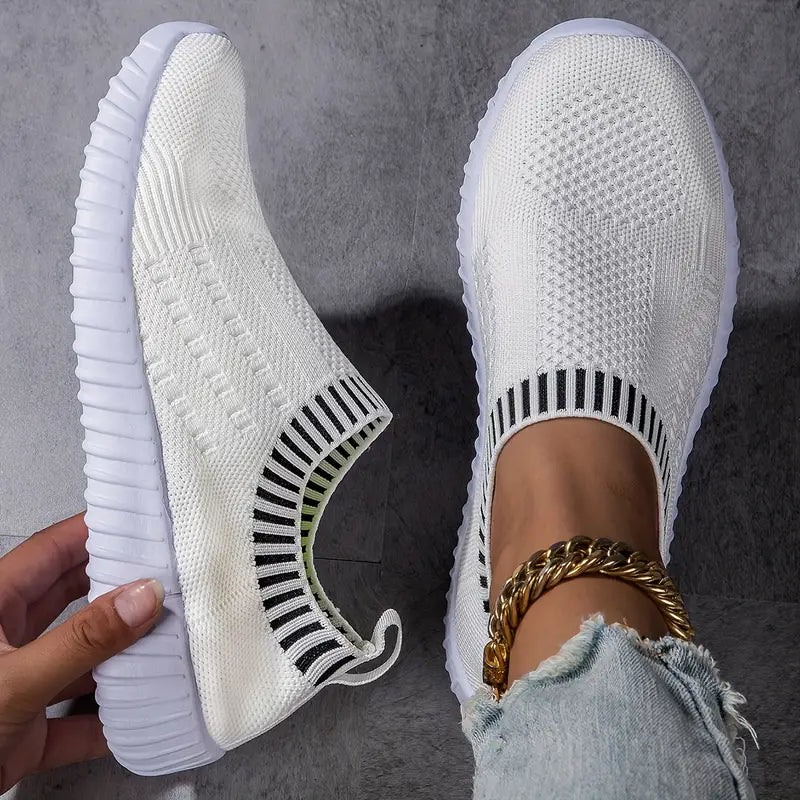 Chaussures à Enfiler Confortables et Respirantes-Marais Paris-Blanc-36-Marais Paris