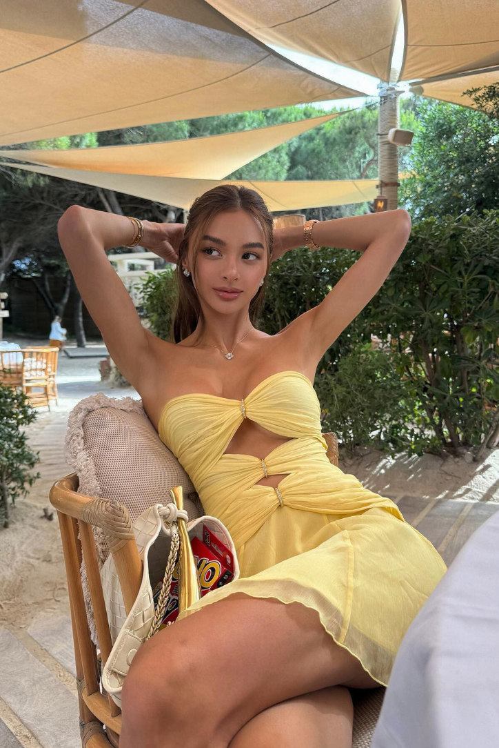 Robe Femme Jaune Découpes Manches Transparentes Fluide Été-83601-eac6beda-1144-4edd-b3b9-e1c3f31f8a55