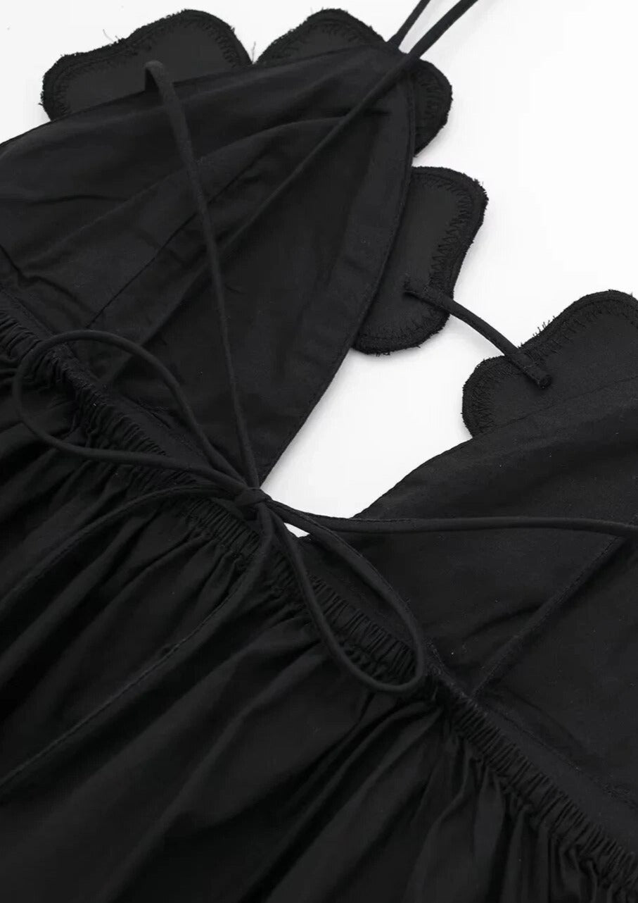 Haut Peplum Fleuri - Bretelles Spaghetti, Ornements Strass-Marais Paris-Marais Paris