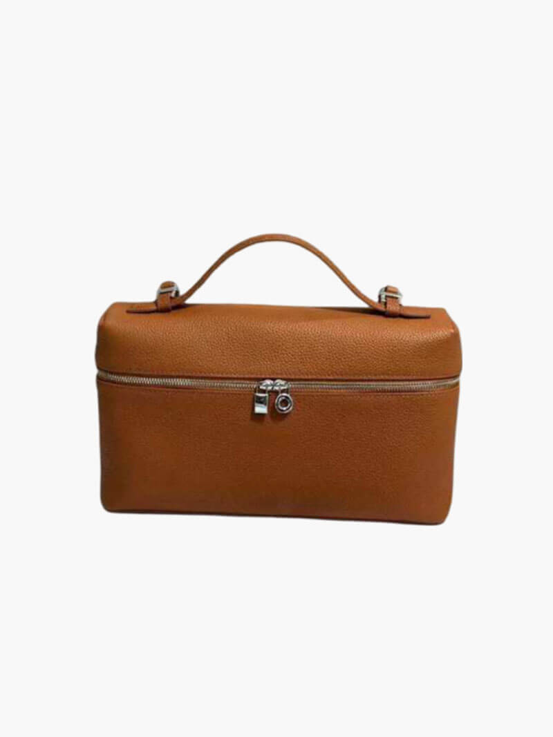 Sac à main structuré avec poignée et fermeture éclair-Bags-Marais Paris-Marais Paris