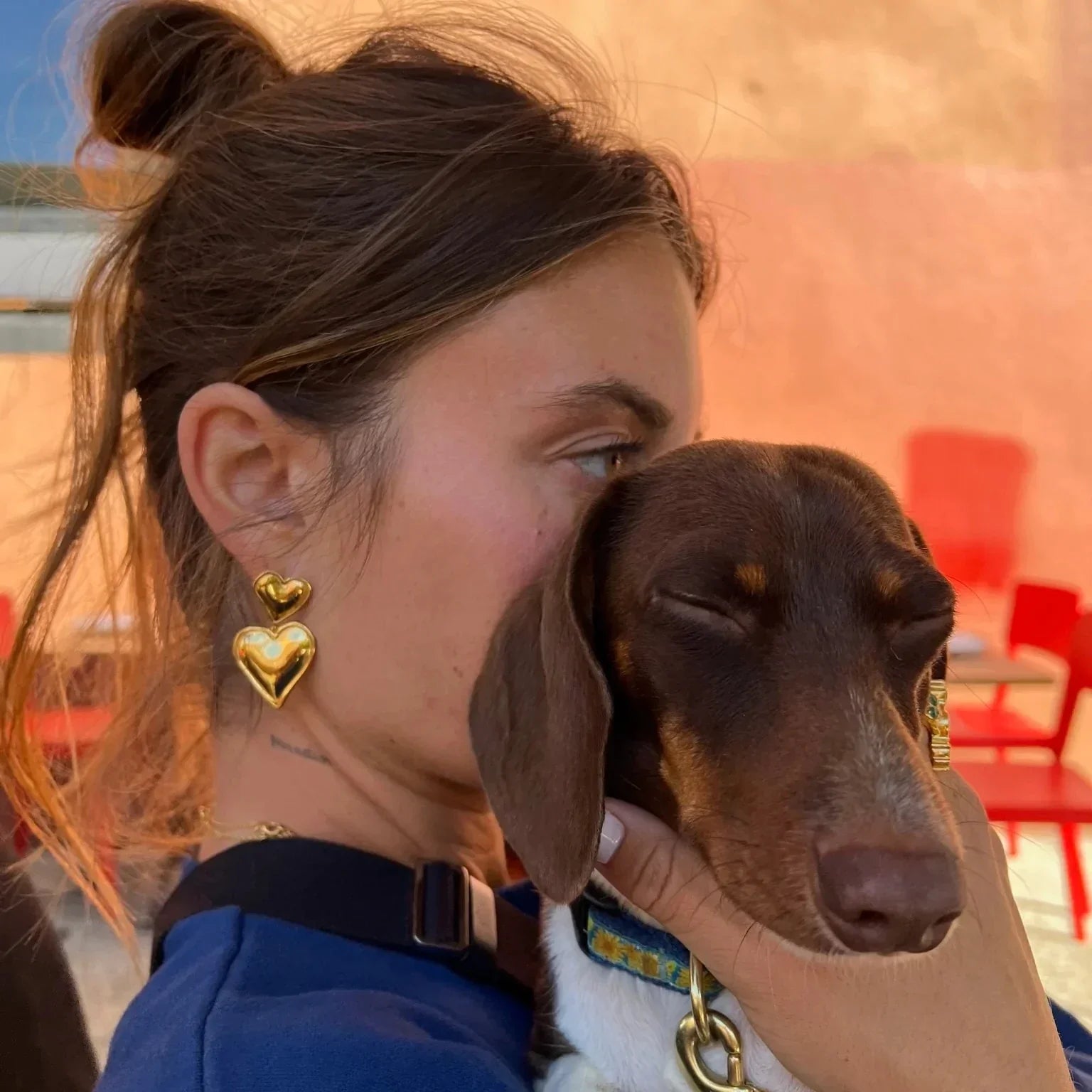 Boucles d'Oreilles Cœur Superposé - Design Romantique, Finition Polie-Old Money Style-Marais Paris-Marais Paris