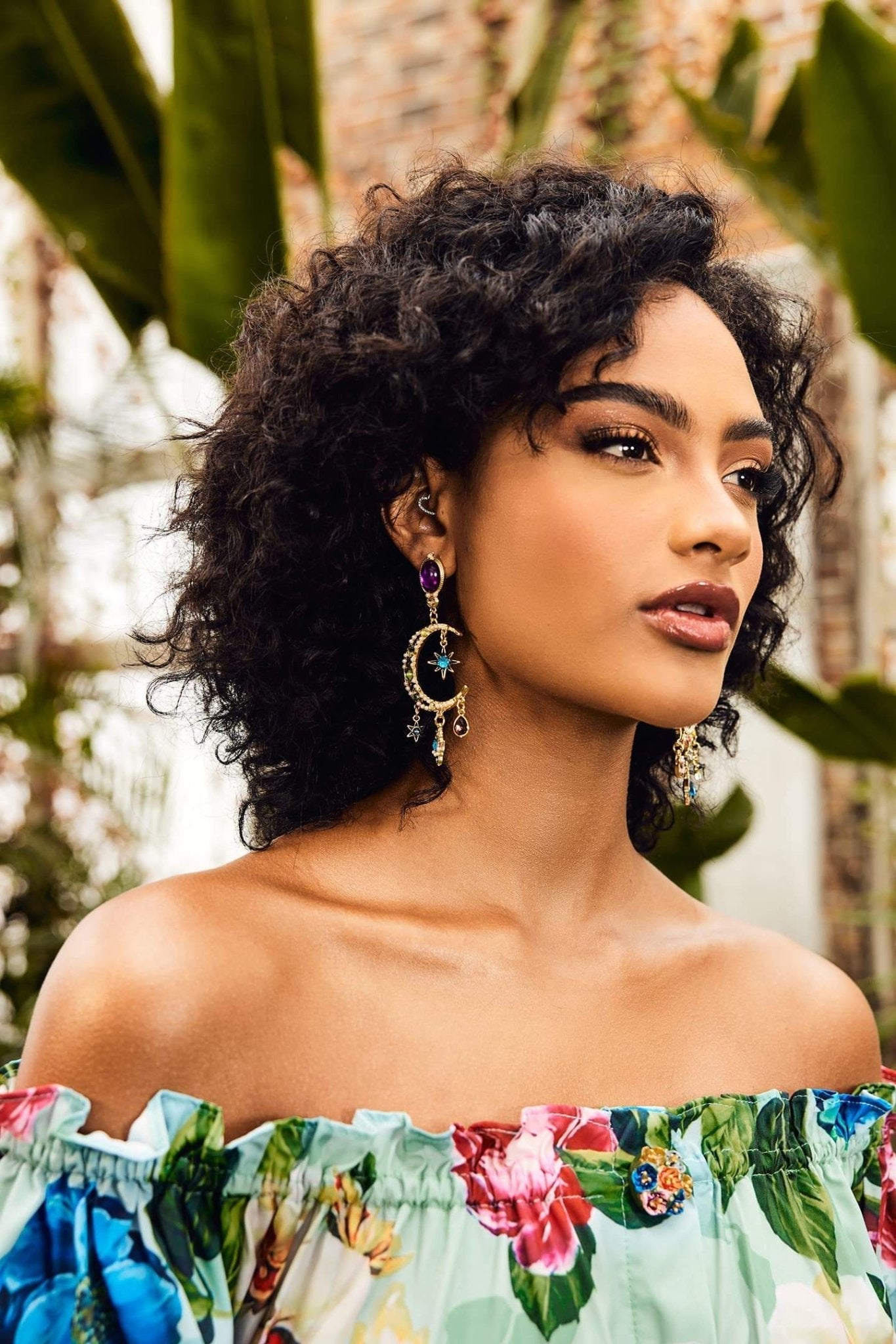 Boucles d'Oreilles Soleil Bohème - Design Gemstones, Style Bohème-Earrings-Marais Paris-Marais Paris