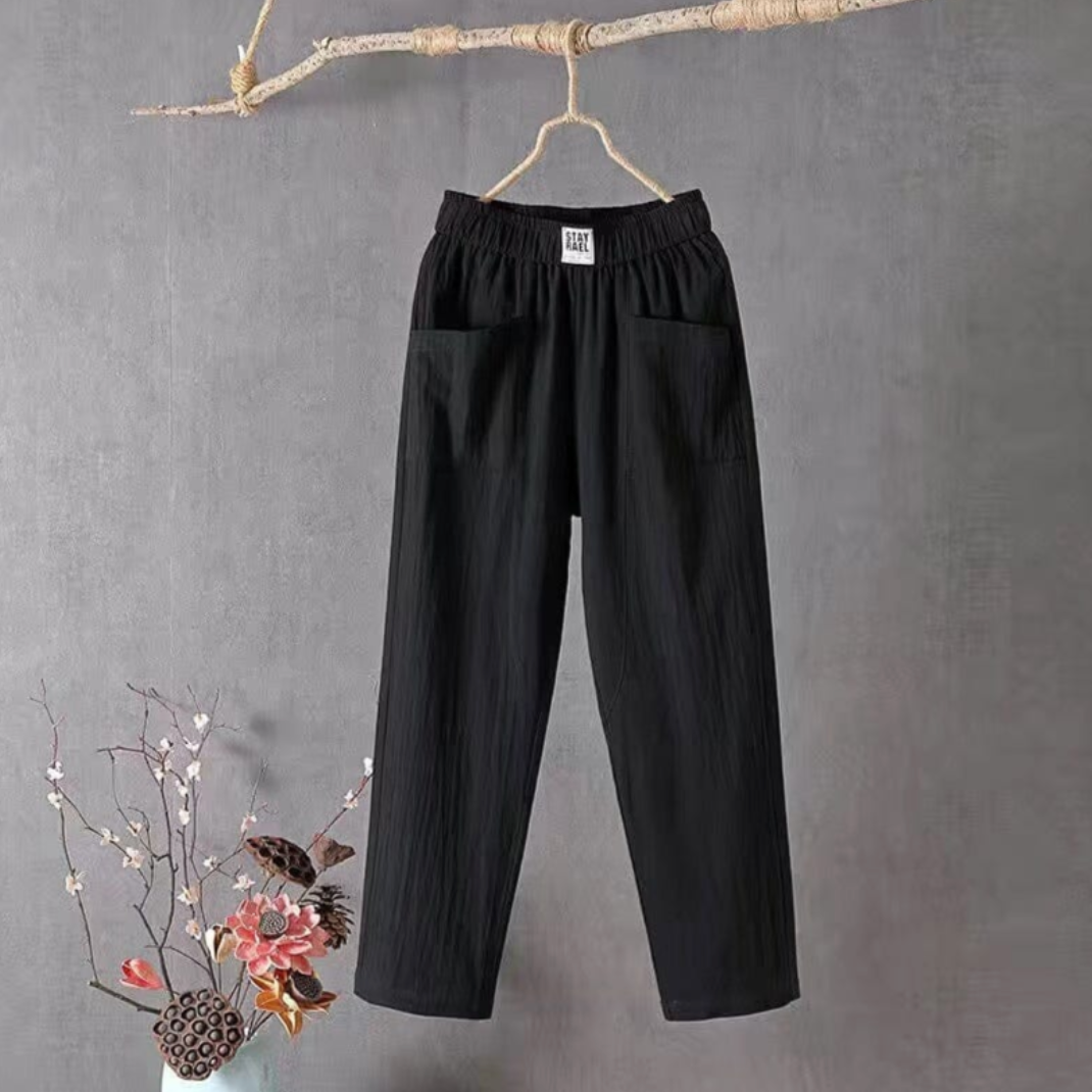 Marais Paris Pantalon Décontracté Tendance pour Toutes Occasions-Chino pants-Marais Paris-Noir-XS-Marais Paris
