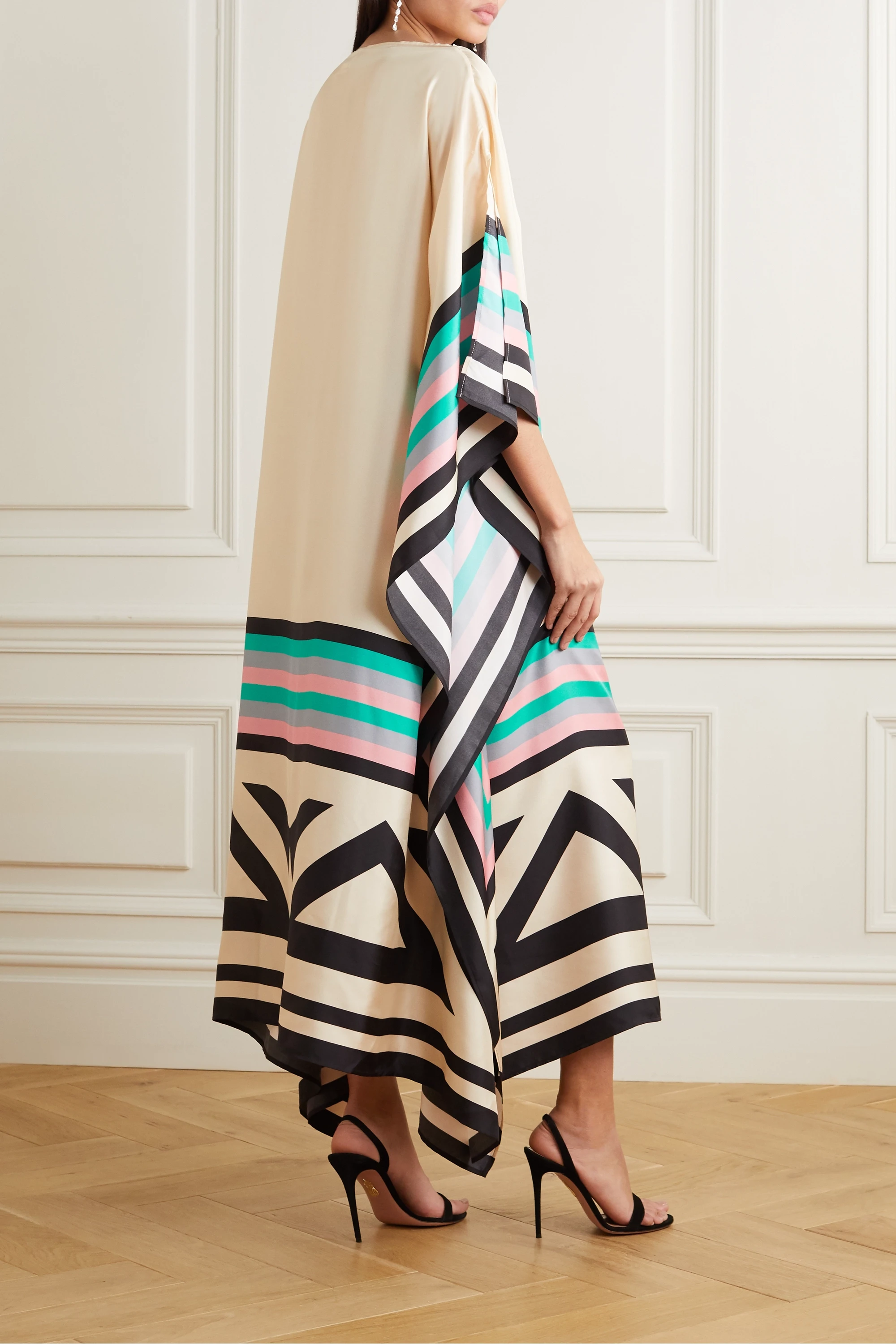 Robe Fluide Color-Block Asymétrique Manches Amples-Dresses-Marais Paris-Marais Paris