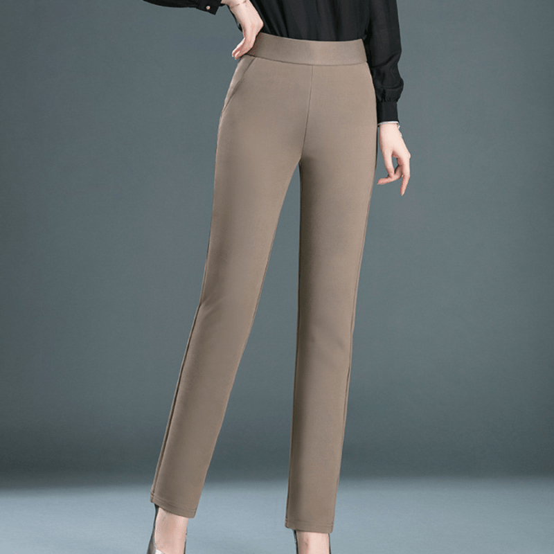 Pantalon Tailleur Élégant pour Femmes - Style Chic et Professionnel-Women Pants-Marais Paris-Kaki-S-Marais Paris