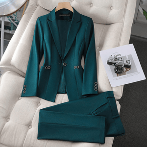 Marais Paris Costume Élégant et Moderne pour Professionnels-Suit Set-Marais Paris-Vert Fonc-S-Marais Paris