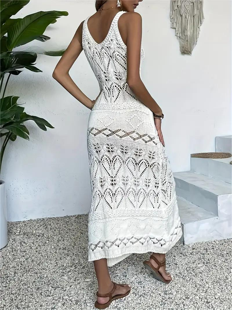 Robe Maxi Ajourée - Sans Manches, Coupe Flatteuse-Swimwear-Marais Paris-Marais Paris