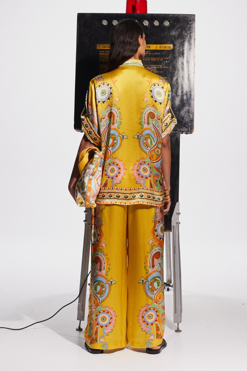 Ensemble Femme Bohème Chic – Pantalon Large, Chemise Manches Courtes-Sets-Marais Paris-Marais Paris