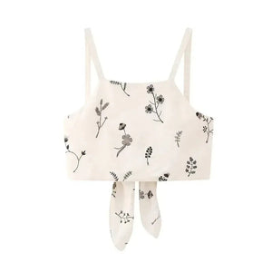 Marais Paris Ensemble Floral Élégant - Top Court et Jupe Longue-Matching Sets-Marais Paris-Marais Paris