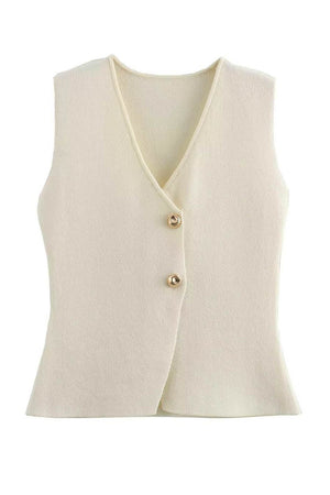 Ensemble Femme : Haut sans Manches & Jupe Midi Plissée-Skirt Sets-Marais Paris-Marais Paris