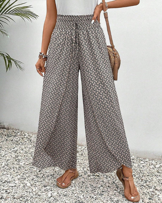Marais Paris Pantalon Femme Ample – Taille Élastique, Cordon, Multicolore-83218-4c8cb9eb-e218-49d4-8335-9f84cbfb0483
