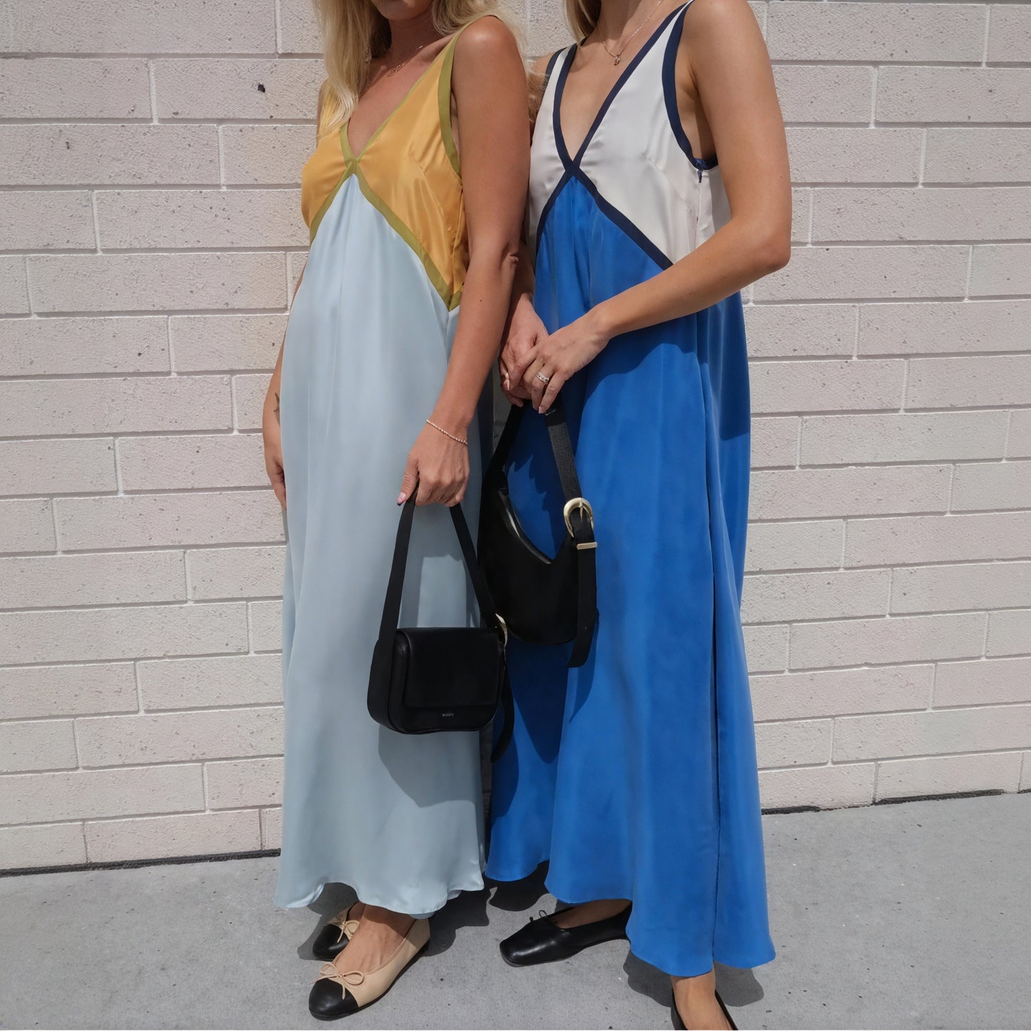 Robe Color Block Femme - Élégante, Fluide, Sans Manches-Marais Paris-Marais Paris