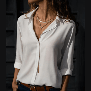 Marais Paris Blouse Chic et Décontractée pour Sorties-Women Blouse-Marais Paris-Blanc-S-Marais Paris