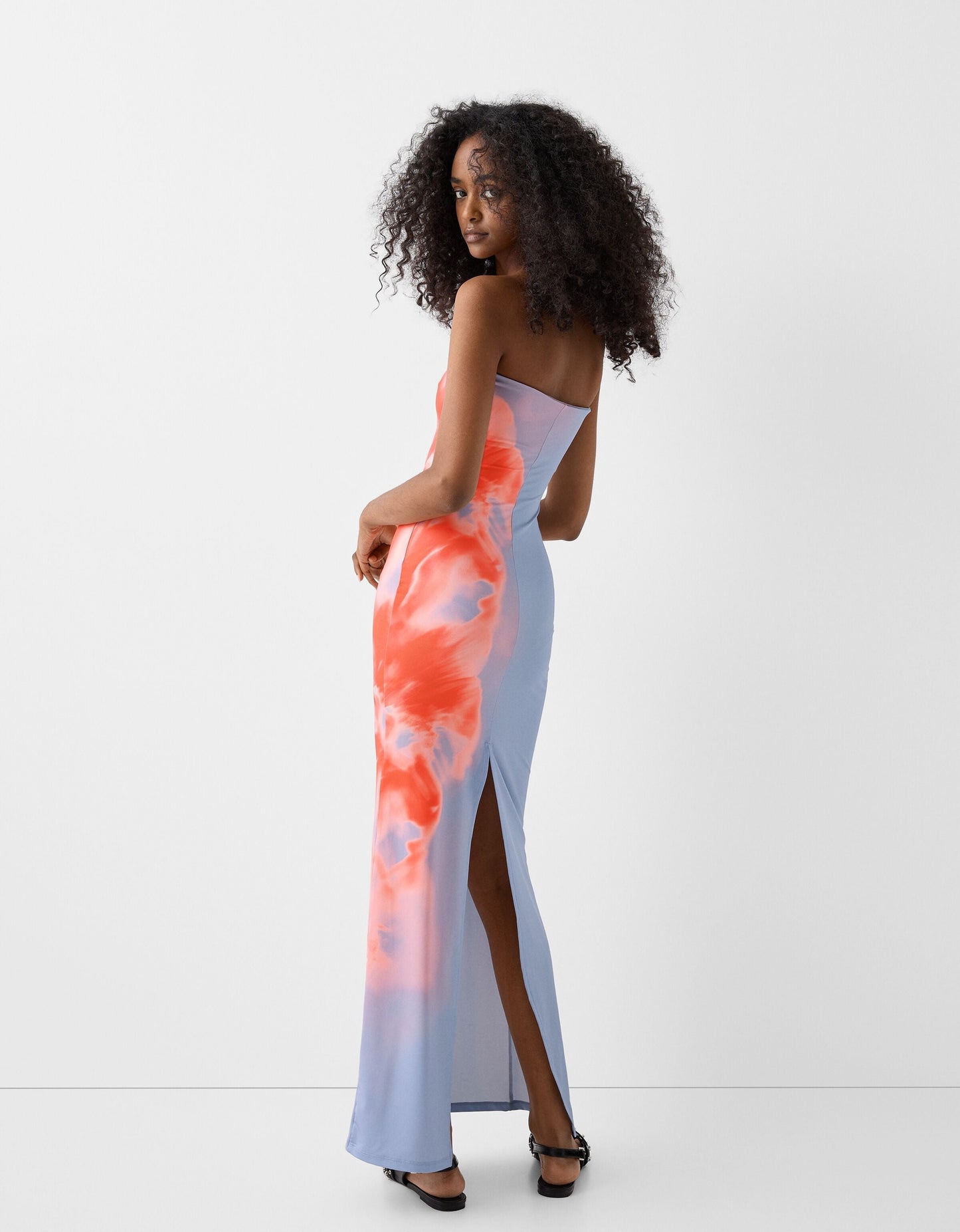 Robe Moulante Dégradé Artistique - Maxi/Midi, Sans Bretelles-Holiday vibes-Marais Paris-Marais Paris