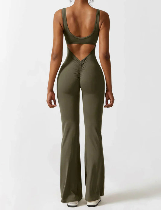 Combinaison Femme Sans Manches – Dos Nu Évasé Moulant Extensible-83507-5643f8c6-0212-49dd-819e-3491c05dd3e6
