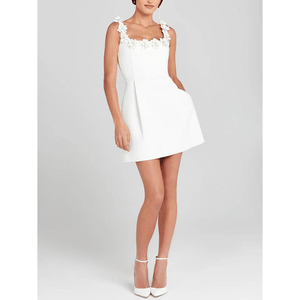 Marais Paris Robe Chic à Fleurs pour Soirées Élégantes-Women Dress-Marais Paris-Blanc-S-Marais Paris