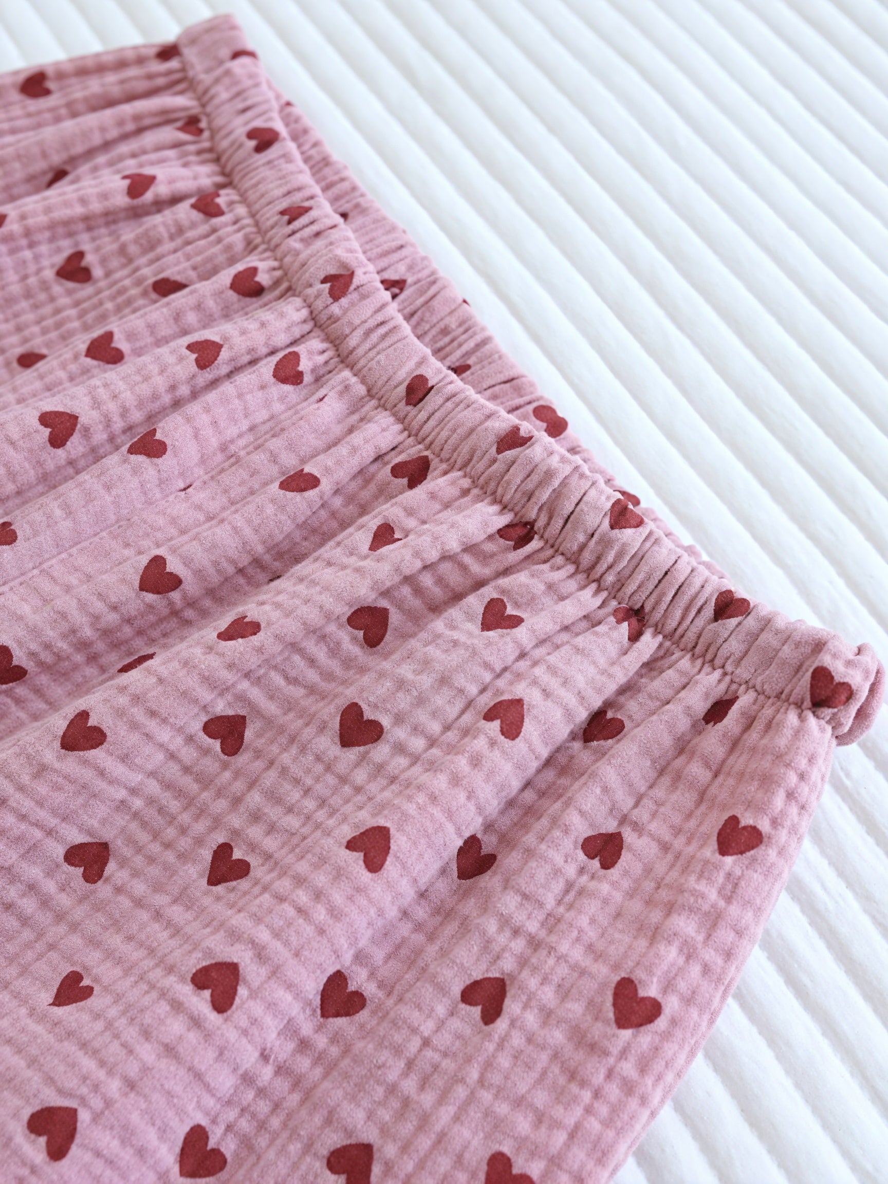 Ensemble Pyjama Femme - Chemise Boutonnée, Short Cœur-Loungewear-Marais Paris-Marais Paris
