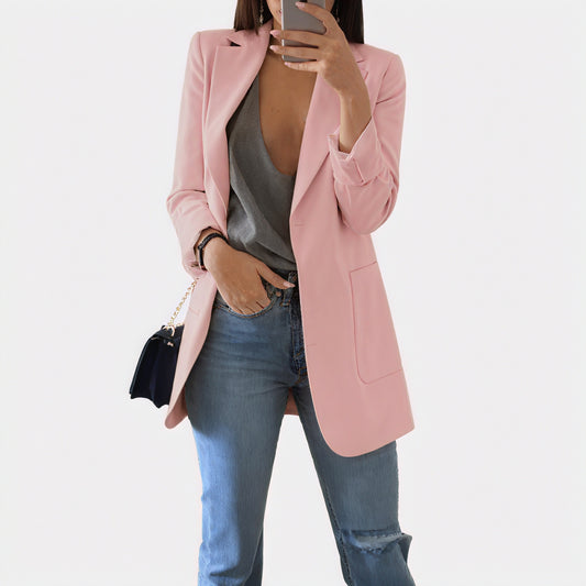 Blazer Chic Contemporain - Élégance et Confort-Women Jackets-Marais Paris-Rose-S-Marais Paris