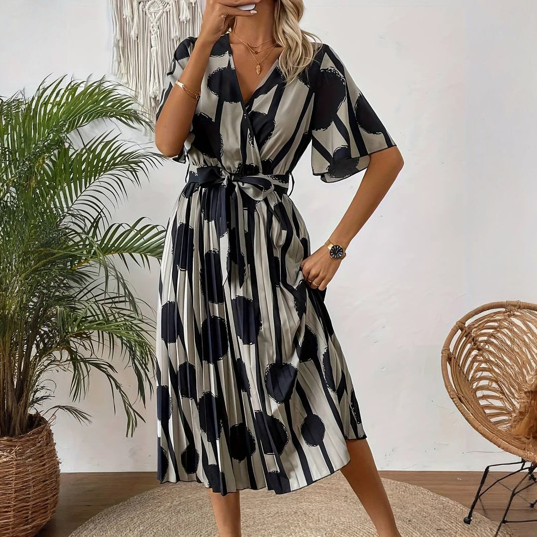 Robe à Pois Élégante et Ludique pour Femmes-Long dress-Marais Paris-Marais Paris