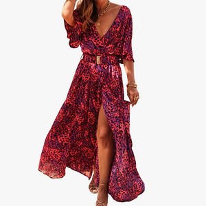 Robe Maxi Boho Chic - Élégante et Confortable-Wide dress-Marais Paris-Violet-XS-Marais Paris