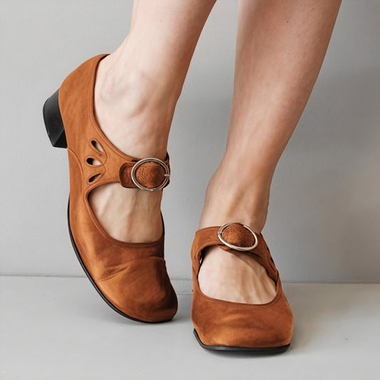 Escarpins Mary Jane Élégants pour Femmes - Confort et Style-Orthopedic shoes-Marais Paris-Marron-36-Marais Paris