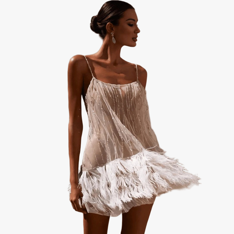 Robe Éthérée et Élégante pour Événements-Women Dress-Marais Paris-Blanc-S-Marais Paris
