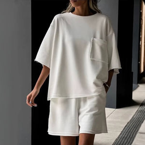 T-shirt Oversize Minimaliste pour Femmes - Confort et Style-Marais Paris-Blanc-S-Marais Paris