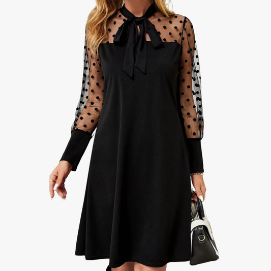 Robe Élégante à Manches Puffées pour Femmes-Marais Paris-Marais Paris