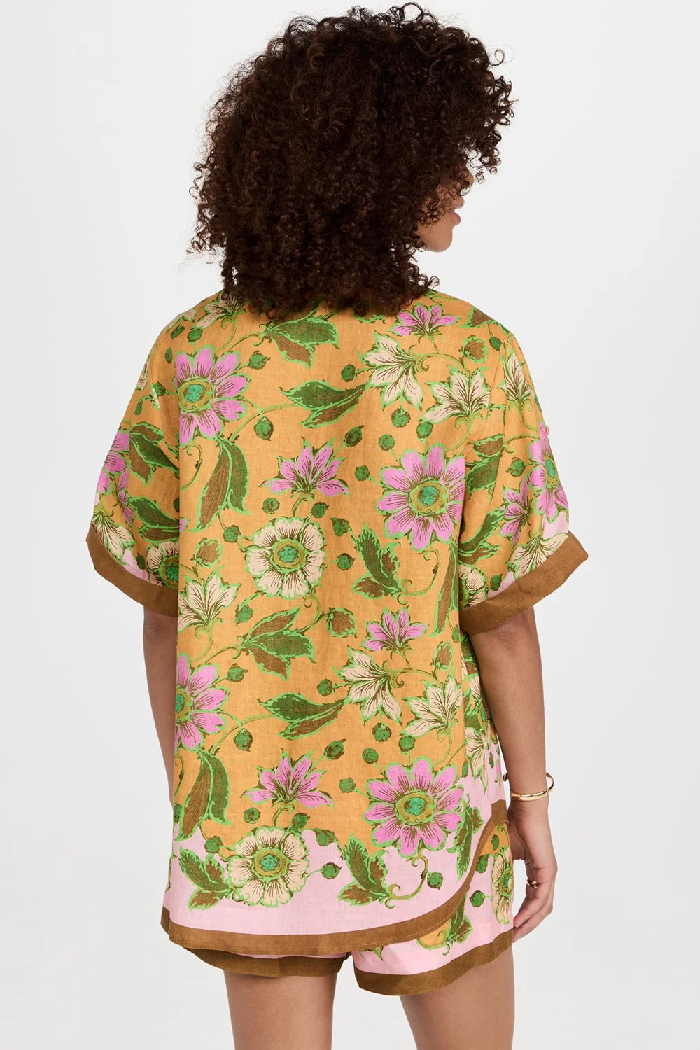 Chemisier Femme Bohème Fleuri Manches Courtes Coupe Décontractée-Short Sets-Marais Paris-Marais Paris