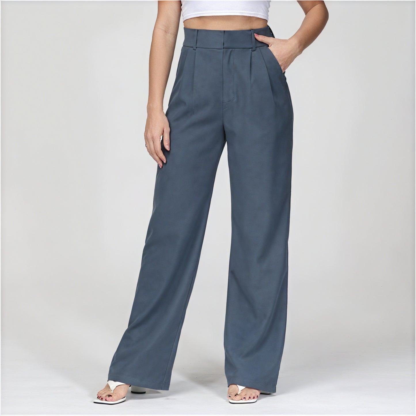 Pantalon Large Chic et Moderne pour Femmes - Élégance et Confort-Pantalon Women-Marais Paris-Bleu-S-Marais Paris