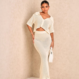 Ensemble Deux Pièces Femme - Top Court & Jupe Longue - Style Bohème Chic-marbella vibes-Marais Paris-Marais Paris