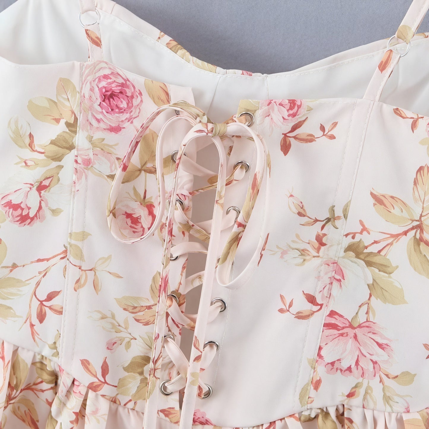 Haut Fleuri Femme - Corsage Péplum Romantique - Marais Paris-Tops-Marais Paris-Marais Paris