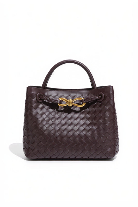 Sac à Main Tissé Femme - Élégant, Structuré, Marais Paris-Bags-Marais Paris-Violet-Marais Paris