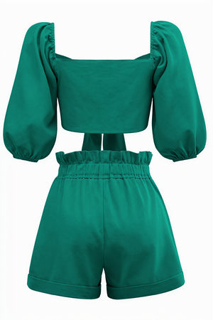 Top et Short Femme - Ensemble Chic Noué Taille Haute-Sets-Marais Paris-Marais Paris