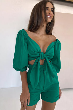 Top et Short Femme - Ensemble Chic Noué Taille Haute-Sets-Marais Paris-Marais Paris