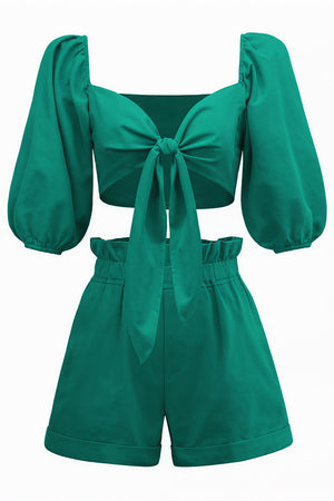 Top et Short Femme - Ensemble Chic Noué Taille Haute-Sets-Marais Paris-Marais Paris