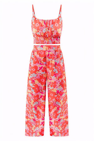 Top & Pantalon Palazzo Femme - Ensemble Bohème Chic - Floral, Poches-Sets-Marais Paris-Marais Paris