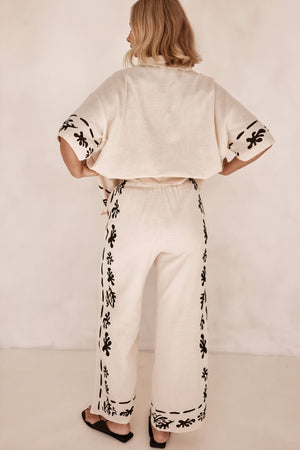 Ensemble de détente femme - Chemise boutonnée, Pantalon large-Sets-Marais Paris-Marais Paris