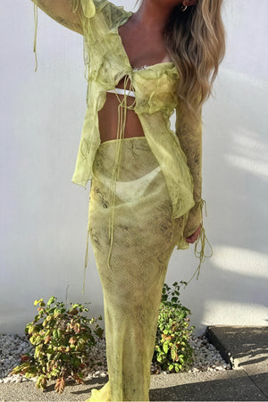 Ensemble Top et Jupe Bohème Rayé - Vêtement Femme-Sets-Marais Paris-Marais Paris