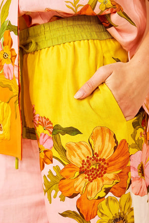 Ensemble Deux Pièces Femme – Imprimé Floral Bohème, Pantalon Large-Sets-Marais Paris-Marais Paris