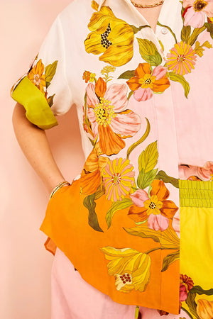 Ensemble Deux Pièces Femme – Imprimé Floral Bohème, Pantalon Large-Sets-Marais Paris-Marais Paris