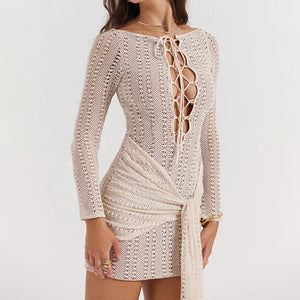 Robe Boho Chic avec Détails en Crochet pour Été-marbella vibes-Marais Paris-Marais Paris